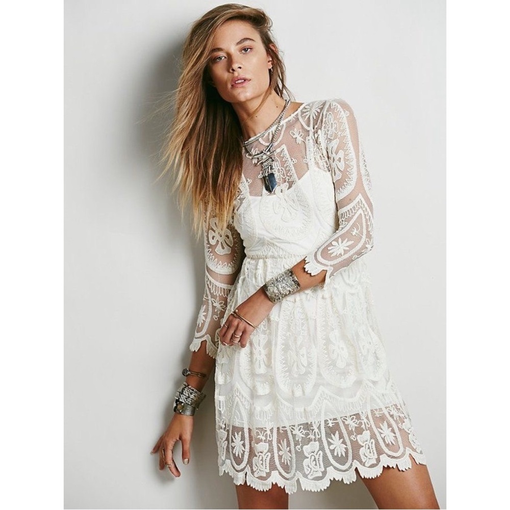 Jen’s Pirate Booty for Free People Crochet Lace Dress